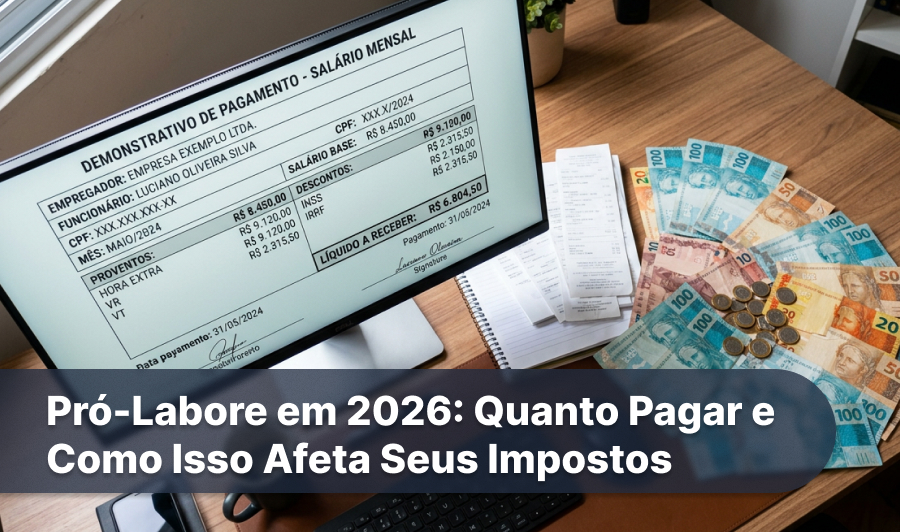 Pró-Labore em 2026: Quanto Pagar e Como Isso Afeta Seus Impostos
