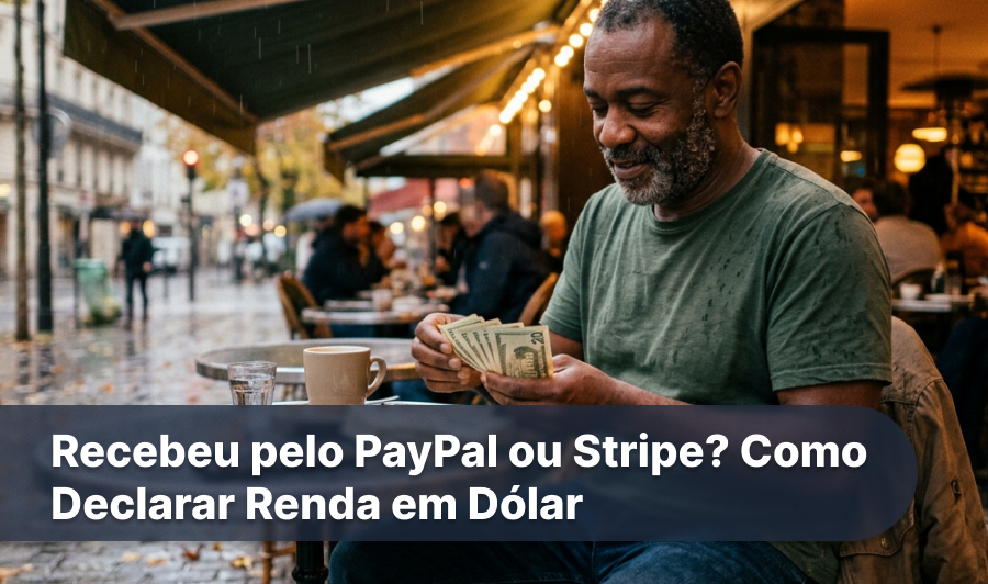 recebeu em dolar