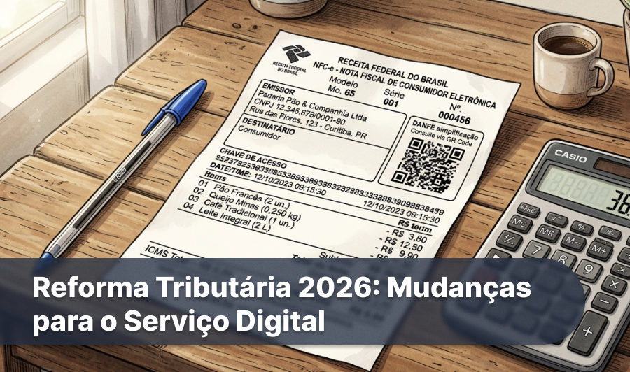 Reforma Tributária 2026: Mudanças para o Serviço Digital